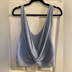 Knit crop tank top xl